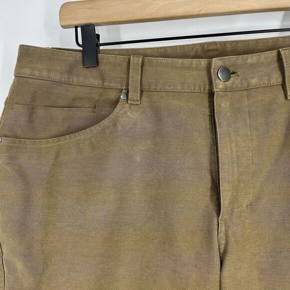 Lululemon ABC Pants Size 34x31 Mens Artifact Brown Utilitech Slim Fit Chino - Picture 3 of 10